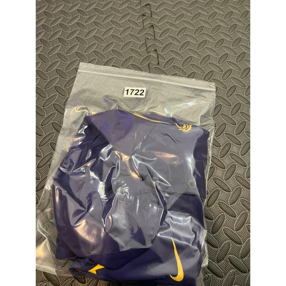 Nike Polo Shirt Mens‎ L Purple ECU Pirates East Carolina Dri-Fit 24381X-EC1
